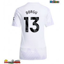 Camisa de Futebol Manchester United Patrick Dorgu #13 Equipamento Secundário Mulheres 2025-26 Manga Curta